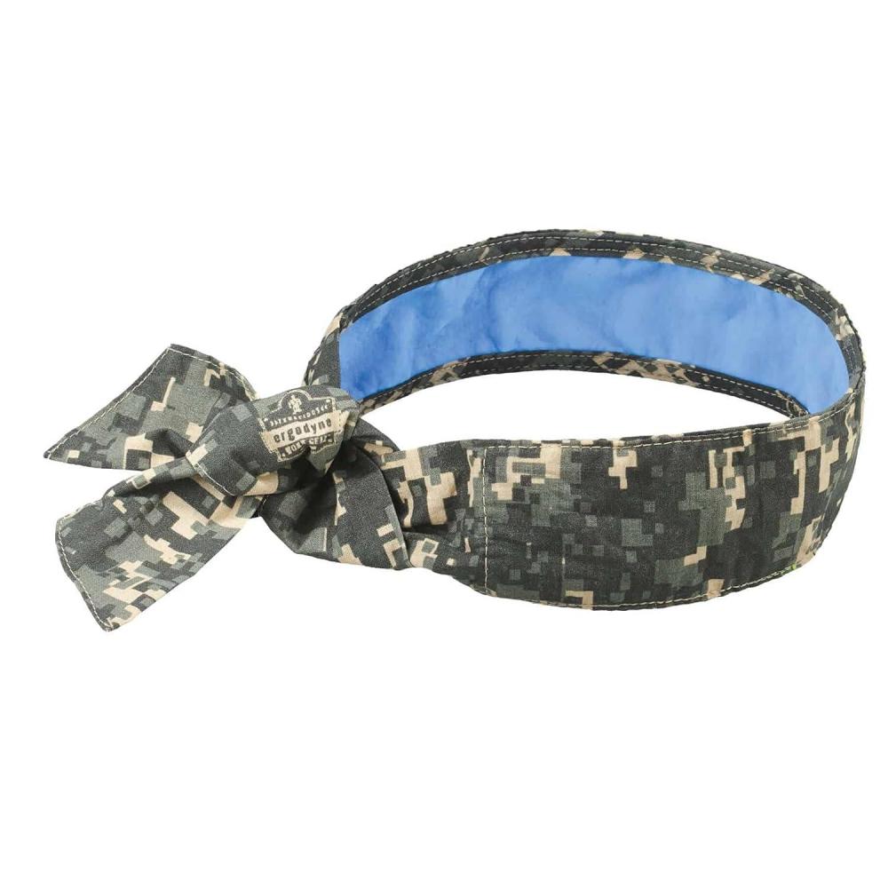 imageErgodyne Chill Its 6700CT Cooling Bandana Lined with Evaporative PVA Material for Fast Cooling Relief Tie for Adjustable Fit SkullsCamo