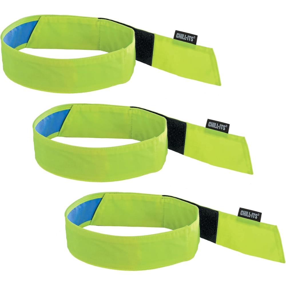 imageErgodyne Chill Its 6705CT Cooling Bandana Lined with Evaporative PVA Material for Fast Cooling Relief 3PackLime