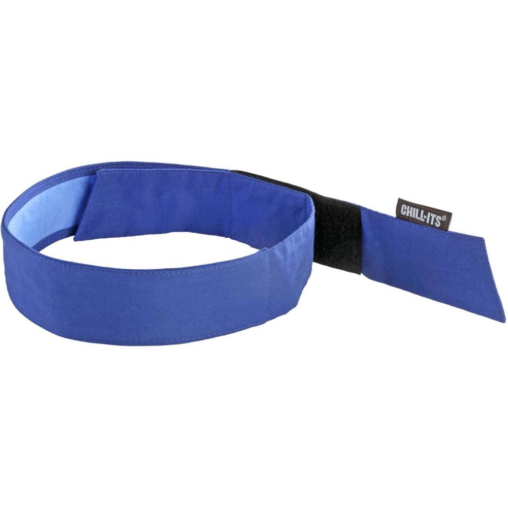 imageErgodyne Chill Its 6705CT Cooling Bandana Lined with Evaporative PVA Material for Fast Cooling Relief Quick and Secure FitBlue