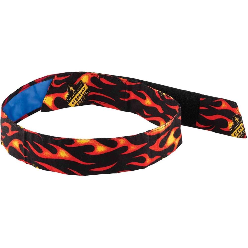 imageErgodyne Chill Its 6705CT Cooling Bandana Lined with Evaporative PVA Material for Fast Cooling Relief Quick and Secure FitFlames