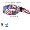 imageErgodyne Chill Its 6705CT Cooling Bandana Lined with Evaporative PVA Material for Fast Cooling Relief 3PackStars and Stripes