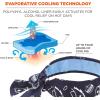 imageErgodyne Chill Its Cooling Bandana Lined with Evaporative PVA Material for Fast Cooling Relief Tie for Adjustable Fit Navy Western 2Pack
