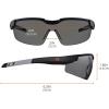 imageErgodyne Skullerz Dellenger Anti Scratch Safety Glasses with Adjustable Temples Anti Fog z87InOutdoor Lens