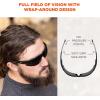 imageErgodyne Skullerz Dellenger Anti Scratch Safety Glasses with Adjustable Temples Anti Fog z87InOutdoor Lens