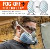 imageErgodyne Skullerz Dellenger Anti Scratch Safety Glasses with Adjustable Temples Anti Fog z87Smoke Lens