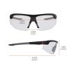 imageErgodyne Skullerz SKOLL Anti Scratch Safety Glasses AntiFog ANSI z871Clear Lens