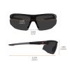 imageErgodyne Skullerz SKOLL Anti Scratch Safety Glasses AntiFog ANSI z871Smoke Lens