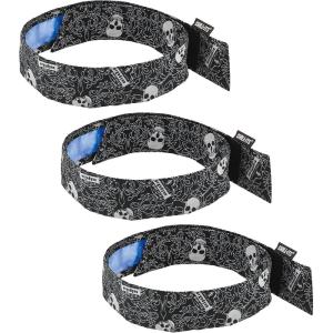 imageErgodyne Chill Its 6705CT Cooling Bandana Lined with Evaporative PVA Material for Fast Cooling Relief 3PackSkulls