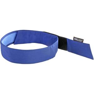 imageErgodyne Chill Its 6705CT Cooling Bandana Lined with Evaporative PVA Material for Fast Cooling Relief Quick and Secure FitBlue