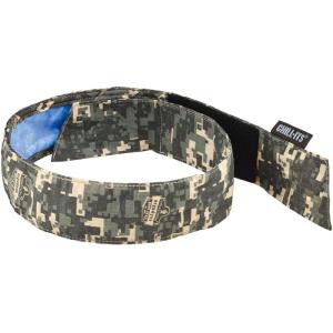 imageErgodyne Chill Its 6705CT Cooling Bandana Lined with Evaporative PVA Material for Fast Cooling Relief Quick and Secure FitCamo