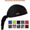 imageErgodyne Chill Its 6615 HighPerformance Bandana Do Rag  Terry Cloth SweatbandBlack