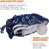 imageErgodyne Chill Its 6615 HighPerformance Bandana Do Rag  Terry Cloth SweatbandNavy Western