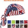imageErgodyne Chill Its 6615 HighPerformance Bandana Do Rag  Terry Cloth SweatbandStars and Stripes