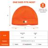 imageErgodyne NFerno 6801 Winter Skull Cap with Rechargeable LED LightOrange