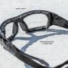 imageErgodyne Skullerz ODIN Anti Scratch Safety Glasses AntiFog  Foam Gasket Insert  Elastic Eyewear Strap