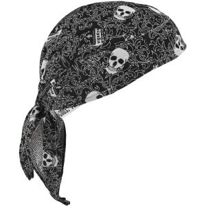 imageErgodyne Chill Its 6615 HighPerformance Bandana Do Rag  Terry Cloth SweatbandSkulls