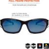 imageErgodyne Skullerz Thor Safety Sunglasses  Black Frame Blue Mirror LensBlue Mirror Lens  Black Frame