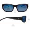 imageErgodyne Skullerz Thor Safety Sunglasses  Black Frame Blue Mirror LensBlue Mirror Lens  Black Frame
