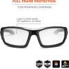 imageErgodyne Skullerz Thor Safety Sunglasses  Black Frame Blue Mirror LensClear Lens  Black Frame