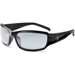imageErgodyne Skullerz Thor Safety Sunglasses  Black Frame Blue Mirror LensInOutdoor Lens  Black Frame