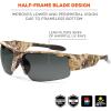 imageErgodyne Skullerz Dagr Polarized Safety Sunglasses Kryptek Highlander Brown Camo Frame Smoke Lens