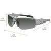 imageErgodyne Skullerz Dagr Polarized Safety Sunglasses Matte Gray Frame Smoke Lens