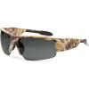 imageErgodyne Skullerz Dagr Polarized Safety Sunglasses Kryptek Highlander Brown Camo Frame Smoke Lens