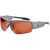 imageErgodyne Skullerz Dagr Polarized Safety Sunglasses Matte Gray Frame Copper Lens