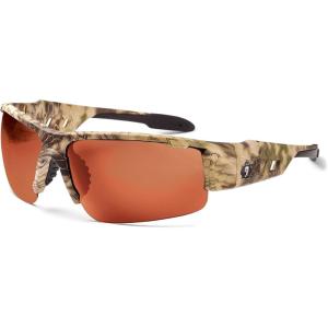 imageErgodyne Skullerz Dagr Polarized Safety Sunglasses Kryptek Highlander Brown Camo Frame Copper Lens