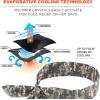 imageErgodyne Chill Its 6700 Cooling Bandana Evaporative Polymer Crystals For Cooling Relief Tie For Adjustable Fit 6Pack BlueCamo