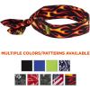 imageErgodyne Chill Its 6700 Cooling Bandana Evaporative Polymer Crystals For Cooling Relief Tie For Adjustable Fit 6Pack BlueFlames