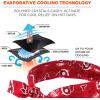 imageErgodyne Chill Its 6700 Cooling Bandana Evaporative Polymer Crystals For Cooling Relief Tie For Adjustable Fit 6Pack BlueRed Western