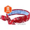 imageErgodyne Chill Its 6700CT Cooling Bandana Lined with Evaporative PVA Material for Fast Cooling Relief Tie for Adjustable Fit BlueRed Western