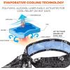 imageErgodyne Chill Its 6700CT Cooling Bandana Lined with Evaporative PVA Material for Fast Cooling Relief Tie for Adjustable Fit BlueSkulls