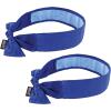 imageErgodyne Chill Its 6700CT Cooling Bandana Lined with Evaporative PVA Material for Fast Cooling Relief Tie for Adjustable Fit BlueSolid Blue