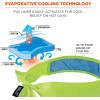 imageErgodyne Chill Its 6700CT Cooling Bandana Lined with Evaporative PVA Material for Fast Cooling Relief Tie for Adjustable Fit Lime 2Pack