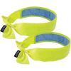 imageErgodyne Chill Its 6700CT Cooling Bandana Lined with Evaporative PVA Material for Fast Cooling Relief Tie for Adjustable Fit Lime 2Pack