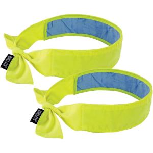 imageErgodyne Chill Its 6700CT Cooling Bandana Lined with Evaporative PVA Material for Fast Cooling Relief Tie for Adjustable Fit Lime 2Pack