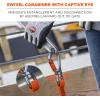 image:imageErgodyne Squids 3149 Heavy Duty Tool Lanyard Double Locking Carabiner Tool Weight Capacity 80lbs OrangeDual Carabiners