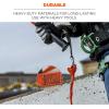 image:imageErgodyne Squids 3149 Heavy Duty Tool Lanyard Double Locking Carabiner Tool Weight Capacity 80lbs OrangeLoop End