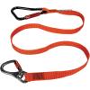 image:imageErgodyne Squids 3149 Heavy Duty Tool Lanyard Double Locking Carabiner Tool Weight Capacity 80lbs OrangeDual Carabiners