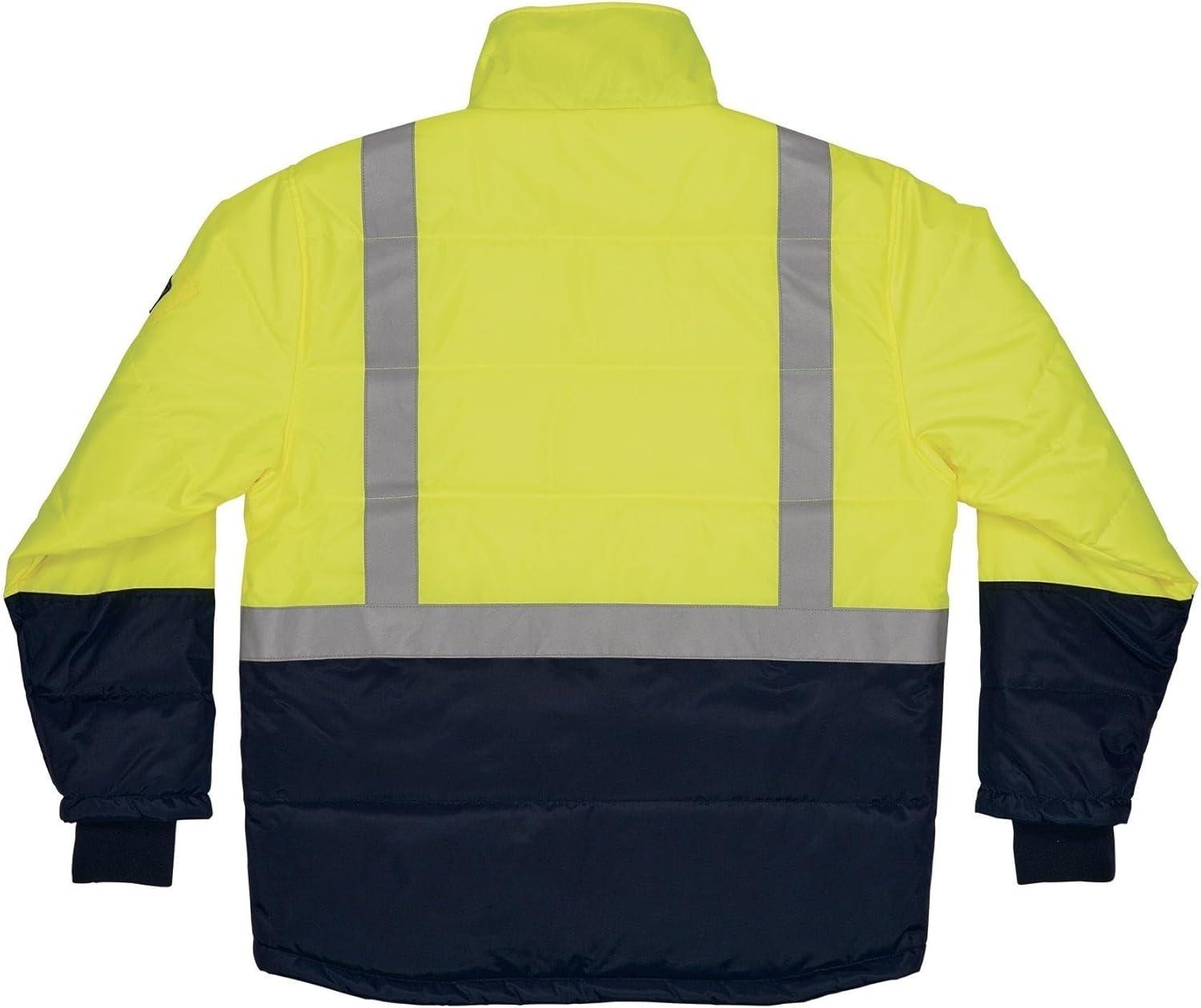image:imageErgodyne NFerno 6478 Insulated Freezer Jacket Hi Vis Type R Class 2 Reflective Cold Storage Work Gear Clo Value Comfort Rating 259 CLO
