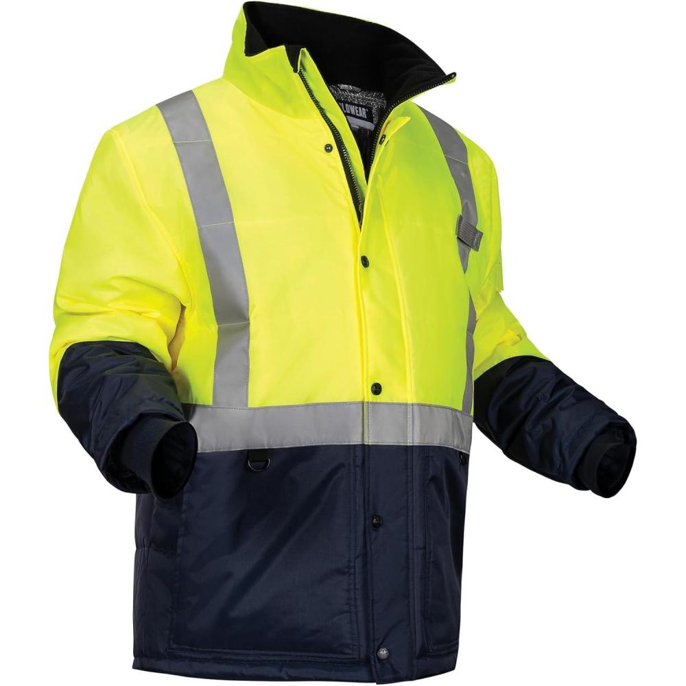 image:imageErgodyne NFerno 6478 Insulated Freezer Jacket Hi Vis Type R Class 2 Reflective Cold Storage Work Gear Clo Value Comfort Rating 259 CLO