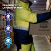 image:imageErgodyne NFerno 6478 Insulated Freezer Jacket Hi Vis Type R Class 2 Reflective Cold Storage Work Gear Clo Value Comfort Rating 259 CLO