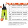 image:imageErgodyne NFerno 6479 Insulated Freezer Bib Overalls Hi Vis Cold Storage Work Gear Clo Value Comfort Rating 259 CLOLime