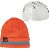 image:imageErgodyne Skullerz 6803ZI Hi Vis Zippered Rib Knit Beanie with Bump Cap Insert
