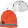 image:imageErgodyne Skullerz 6803ZI Hi Vis Zippered Rib Knit Beanie with Bump Cap Insert
