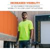 image:imageErgodyne UnisexAdult Glowear 8092 NonCertified Essential Hivis TShirtLime