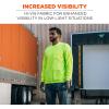 image:imageErgodyne UnisexAdult Glowear 8093 NonCertified Essential Hivis Long Sleeve TShirtLime