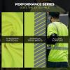 image:imageErgodyne UnisexAdult Glowear 8294bk Performance Hivis TShirt  Type R Class 2 Black BottomLime